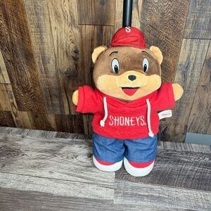 Curto Toys 2022 Shoneys Shoney Bear Red Shirt Denim Shorts 9.5”